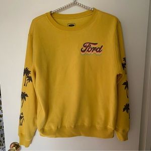 Official Ford Merchandise Meet Me In Miami Mustang Mustard yellow Sweatshirt